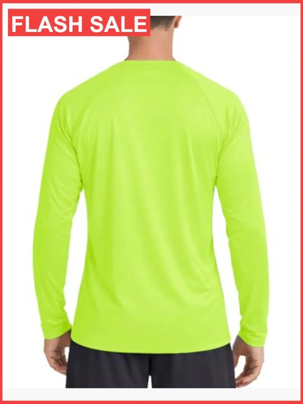 Men's UPF 50+ Long Sleeve Rash Guard Shirt Quick Dry UV Sun Protection Swim Tee